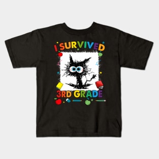 Last Day Of Third 3rd Grade I Survived Third 3rd Grade Kids T-Shirt